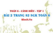 Bài 2 trang 82 SGK Toán 6 tập 1 Cánh Diều